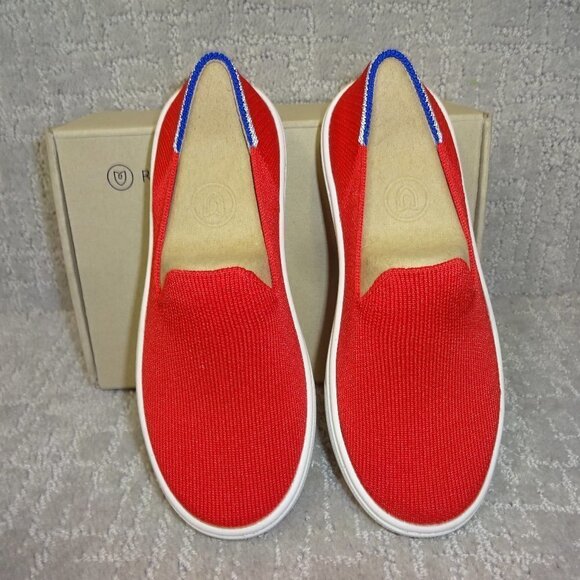 Rothys The Kids Sneaker Red Lollipop Slip On Flat Shoes Kids Size 11-13-1-4 - Picture 1 of 11